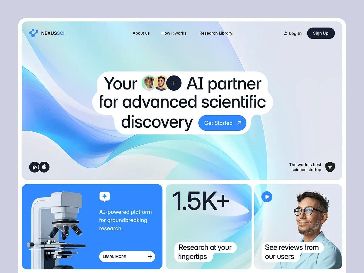 Website for an AI Product