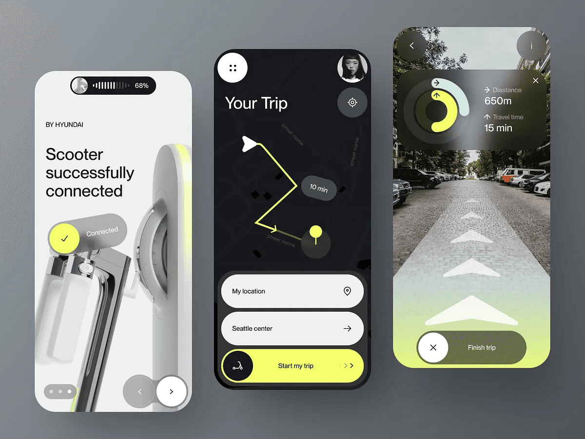 E-Scooter - Smart AI Mobile App