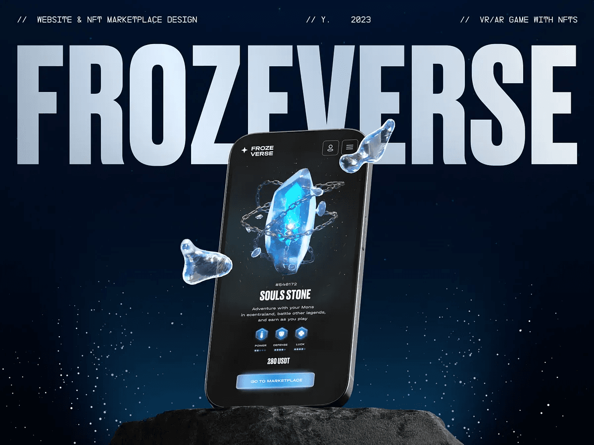 Frozeverse - Metaverse Game Website